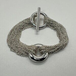 Tiffany & Co 10 Row Chain Toggle Bracelet